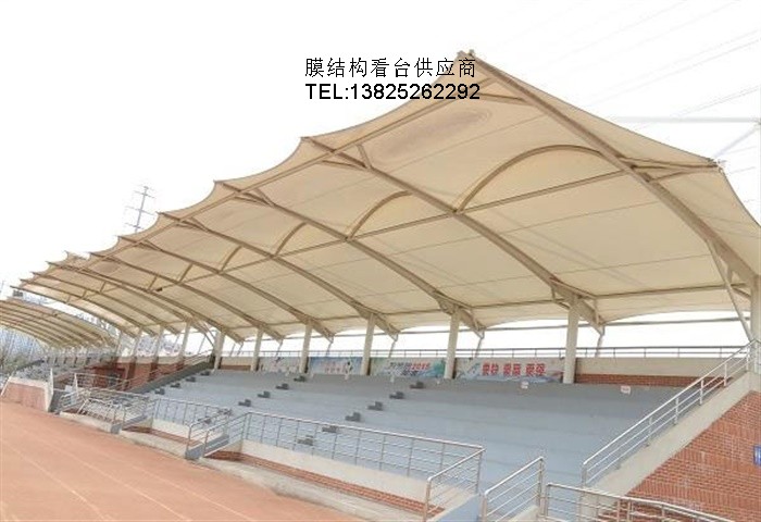 江西抚州建设学院膜结构看台选法拉利PVDF膜材